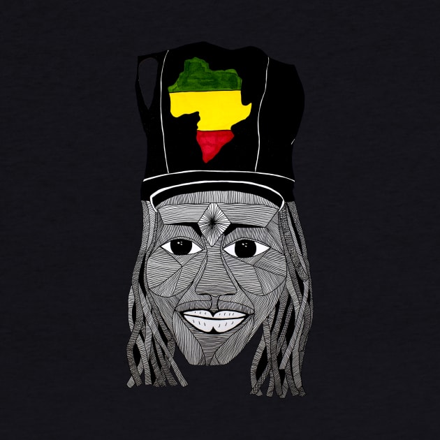 Mr Reggae Ambassador - Hand drawn by JadeHylton